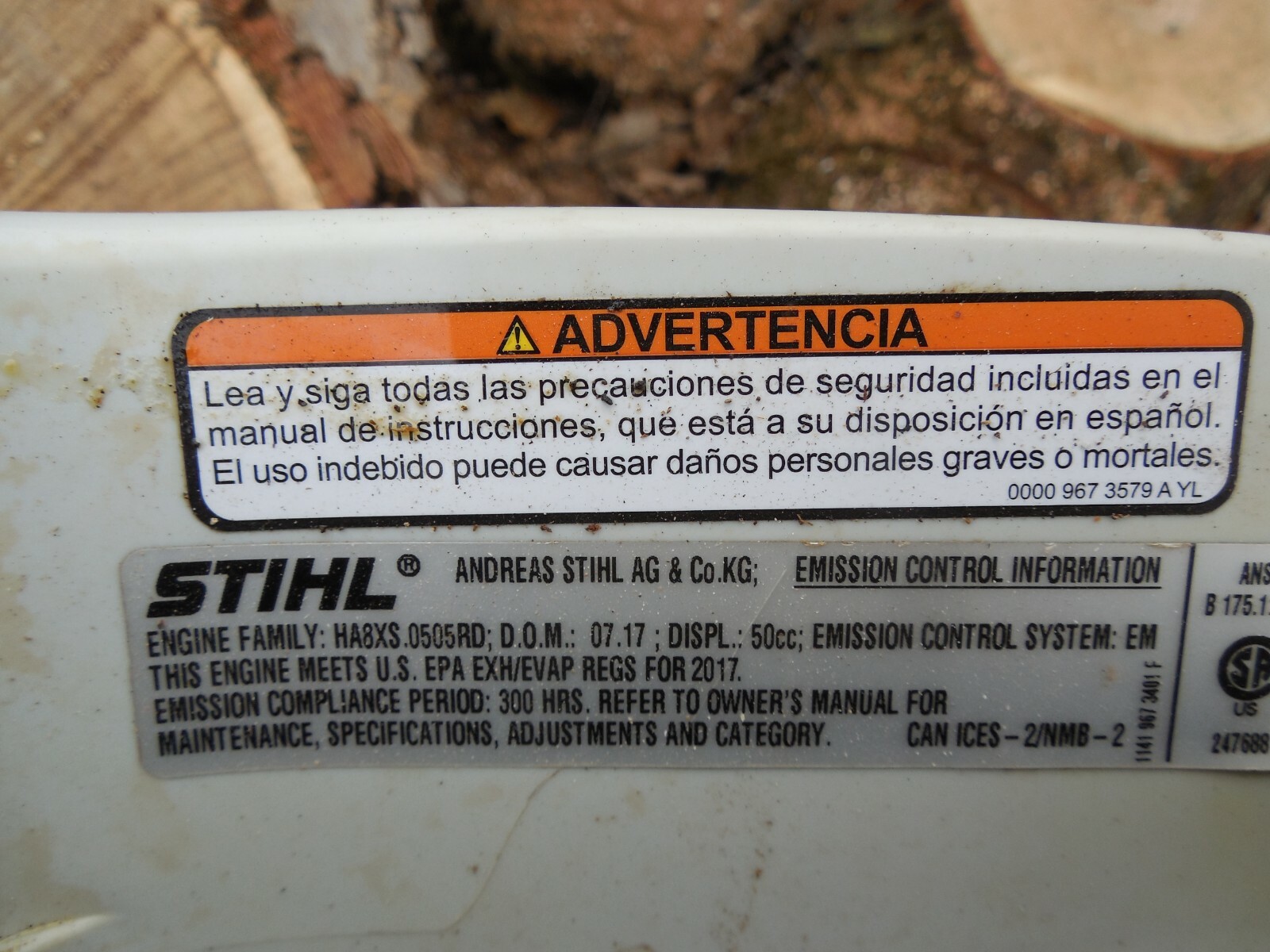 Stihl MS 271 Chainsaw 18 inch bar and chain