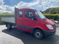 2009/09 Mercedes-Benz Sprinter Double Cab Crew Van Dropside