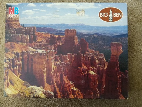 Vintage 1984 Big Ben AQUA CANYON BRYCE UTAH 1000 Pc Puzzle