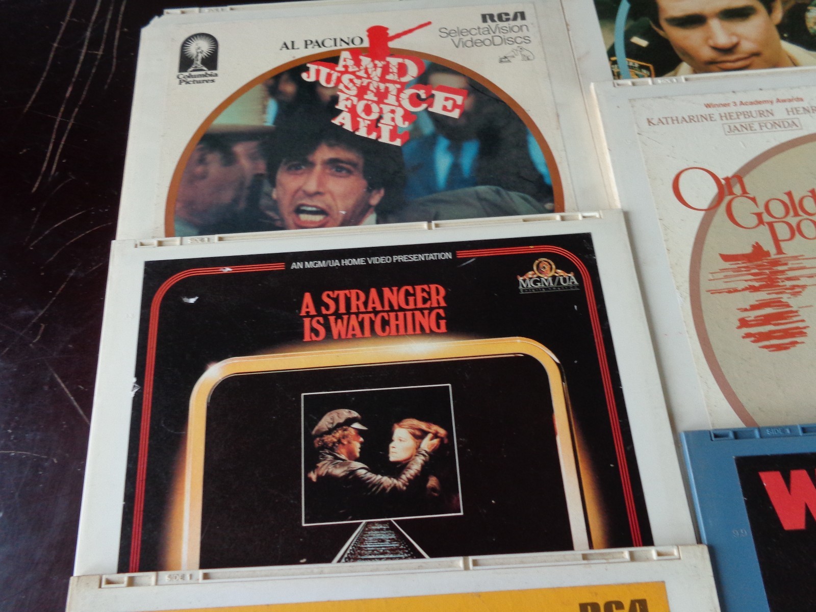 Vintage Videodisc lot of 11 misc Ragtime Bad News Bears Death wish videodiscs