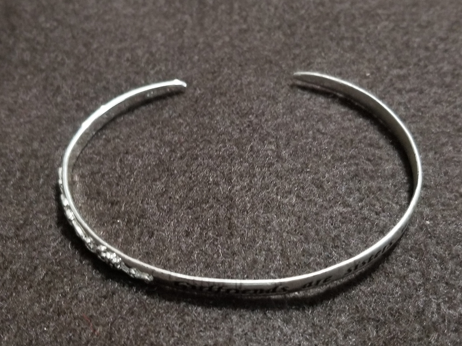 STERLING SILVER CUFF BRACELET, L.A. GEM & JEWELRY DESIGN, GIRLFRIEND GIFT, 925