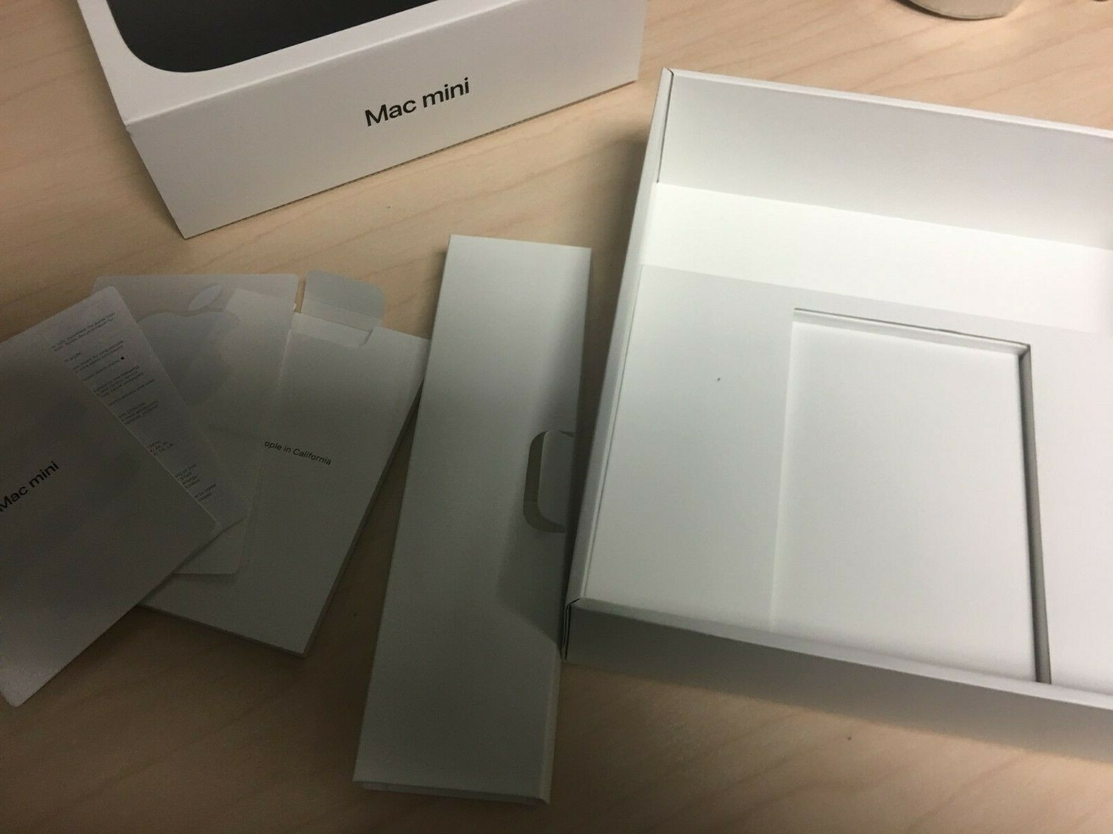 APPLE MAC MINI A1993 EMPTY BOX w/ apple stickers - Good condition