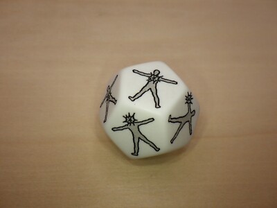 Hit Location 28-30mm D12 Special Engraved RPG Gaming Die Roleplay Tabletop Dice