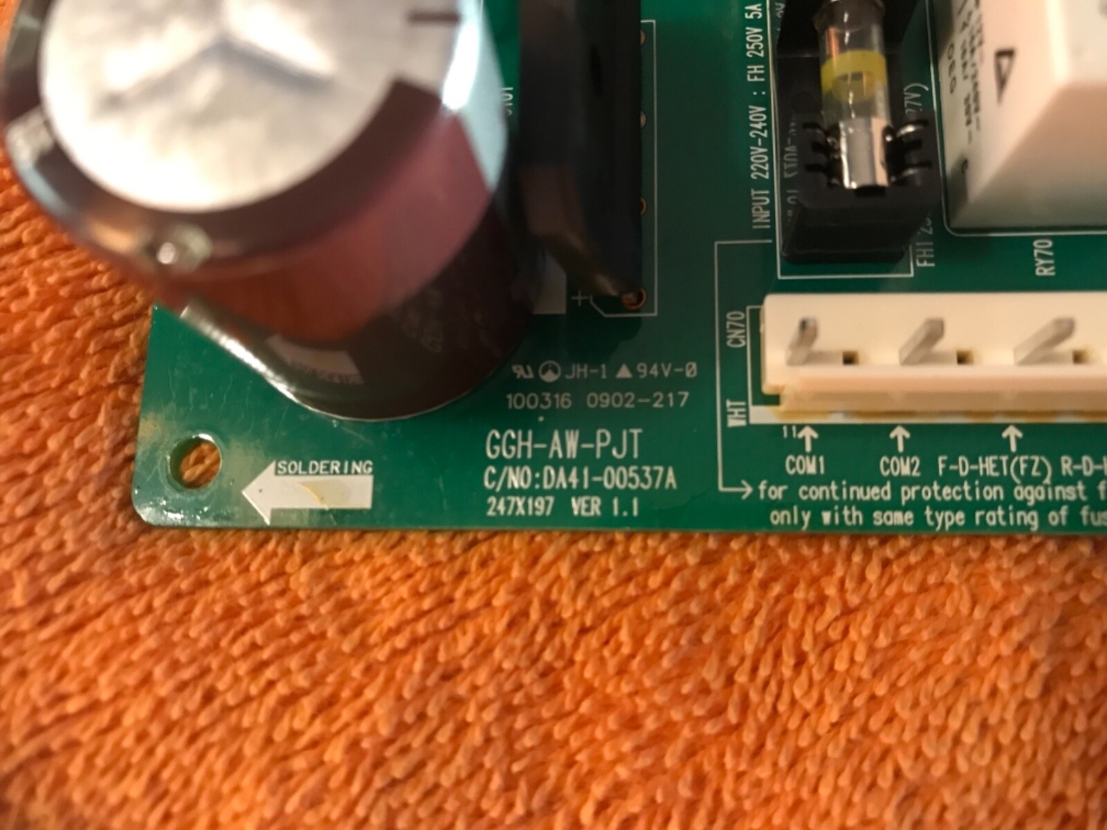 DA41-00537A Samsung Refrigerator Main Control Board 06DA41005389A 100DH4S0039