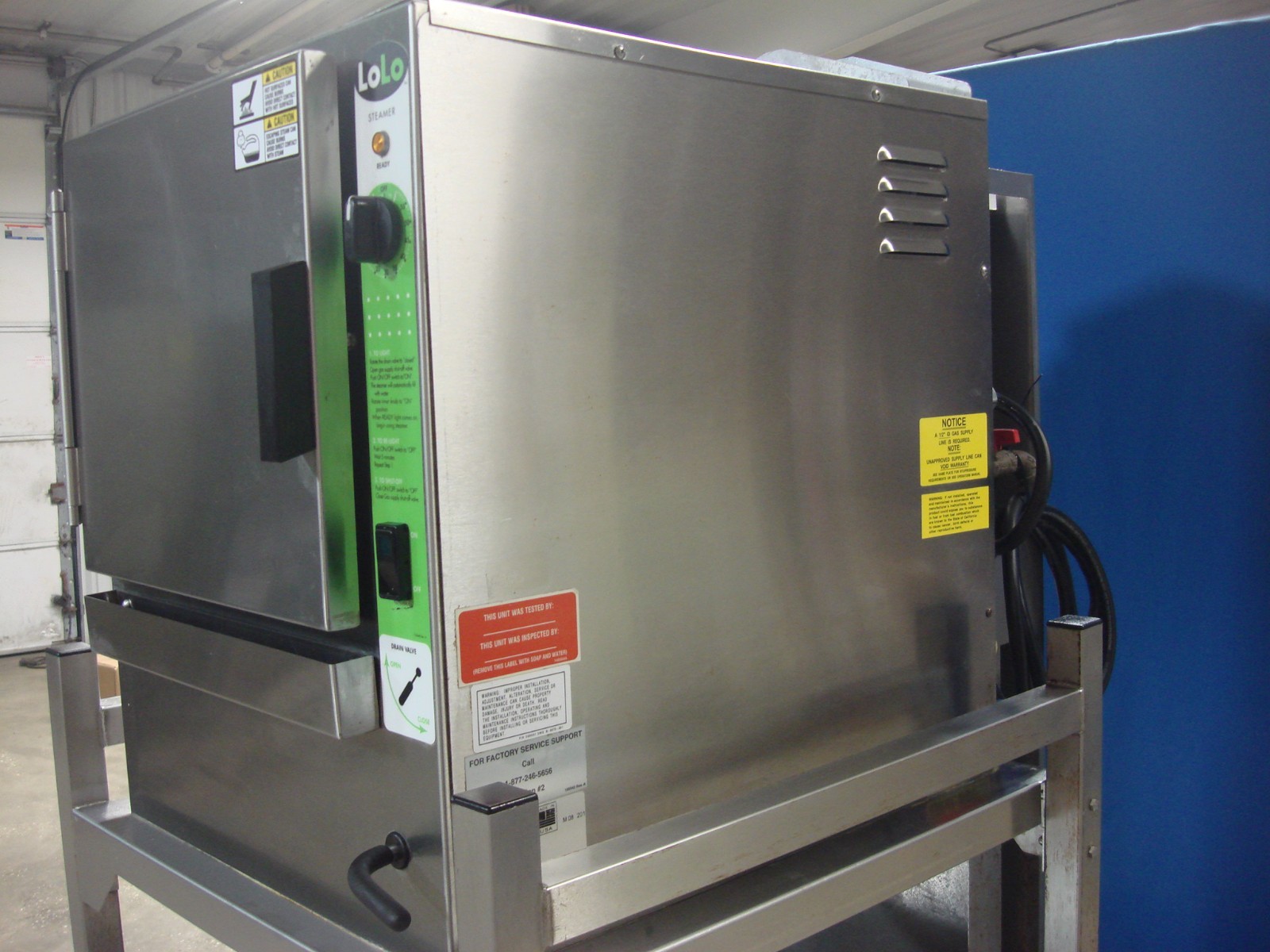 LOLO ST-4G DOUBLE STACK COMMERCIAL NATURAL GAS STEAMER 42,000 BTU