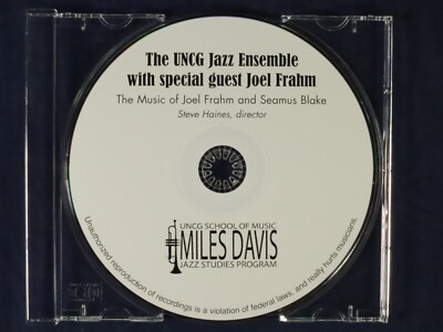 The Music of Joel Frahm & Seamus Blake by The UNCG Jazz Ensemble {CD Disc Only}