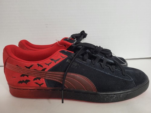 NEW SZ 11.5: Men's Puma X DC Comics Red Suede Classic Batman
