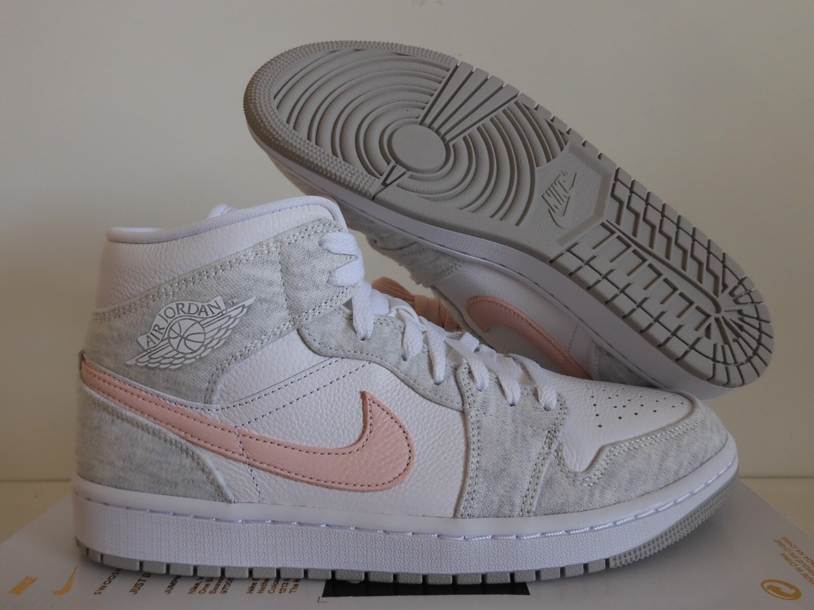 WMNS NIKE AIR JORDAN 1 MID SE LIGHT IRON ORE-ATMOSPHERE