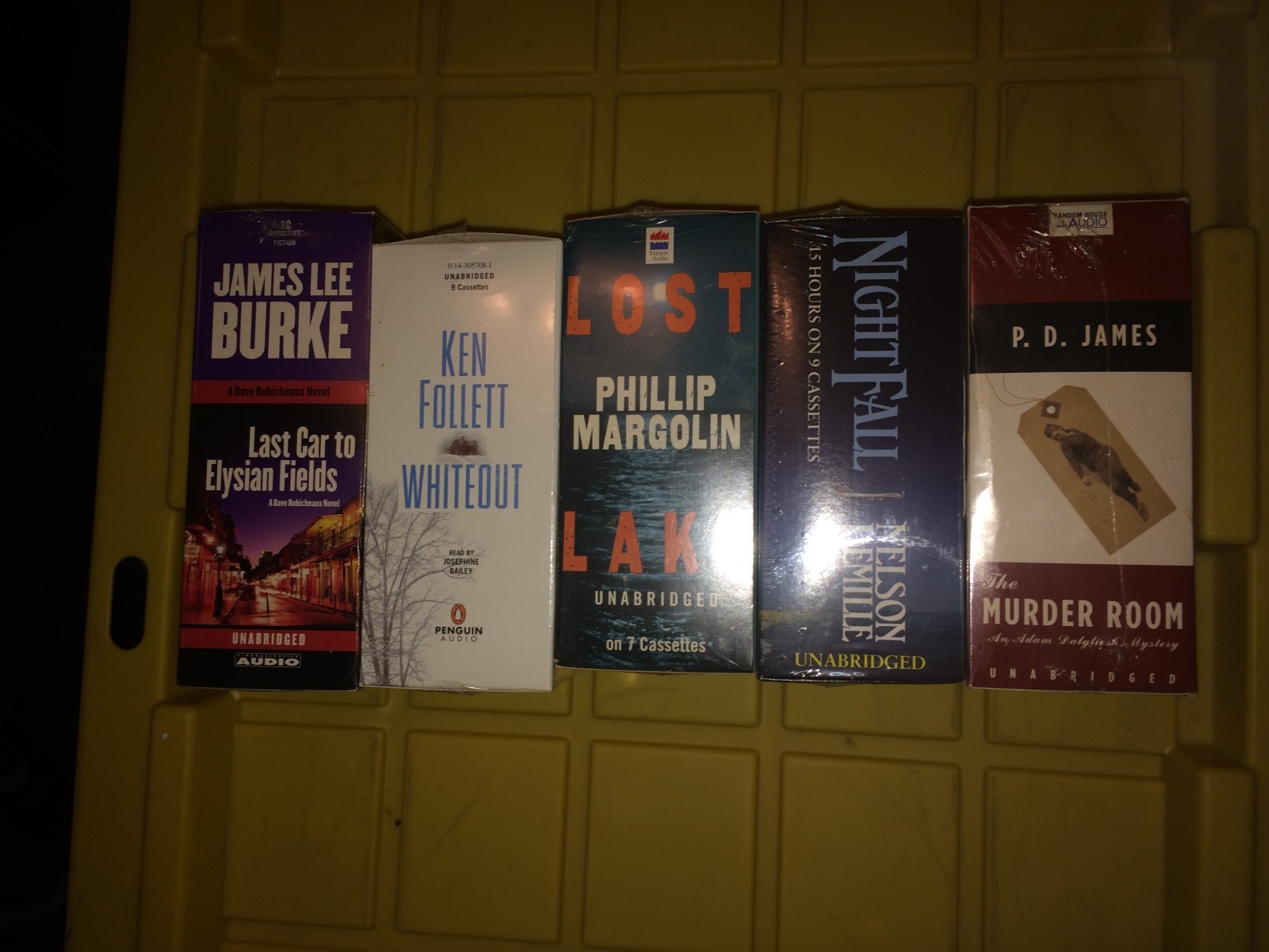 AUDIO CASSETTE BOOK LOT # 04 ESTATE HOARD