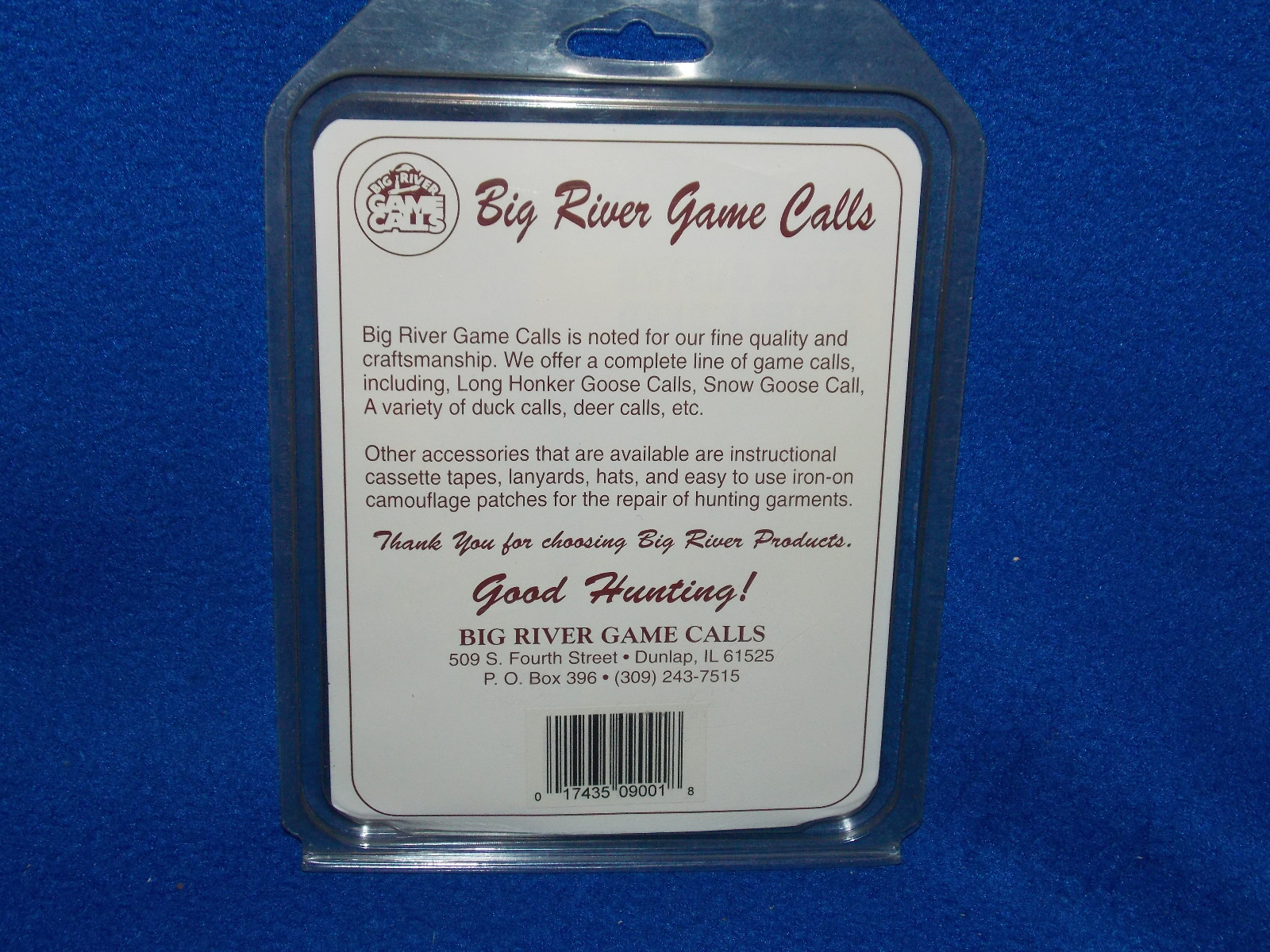 Sealed NIP Wooden Big River DUCK BUSTER SINGLE REED GAME CALL & Cassette Tape