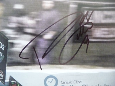 2015 DARYN PITTMAN AUTOGRAPH 7  X 13 WORLD OF OUTLAWS DRIVER PHOTO CARD