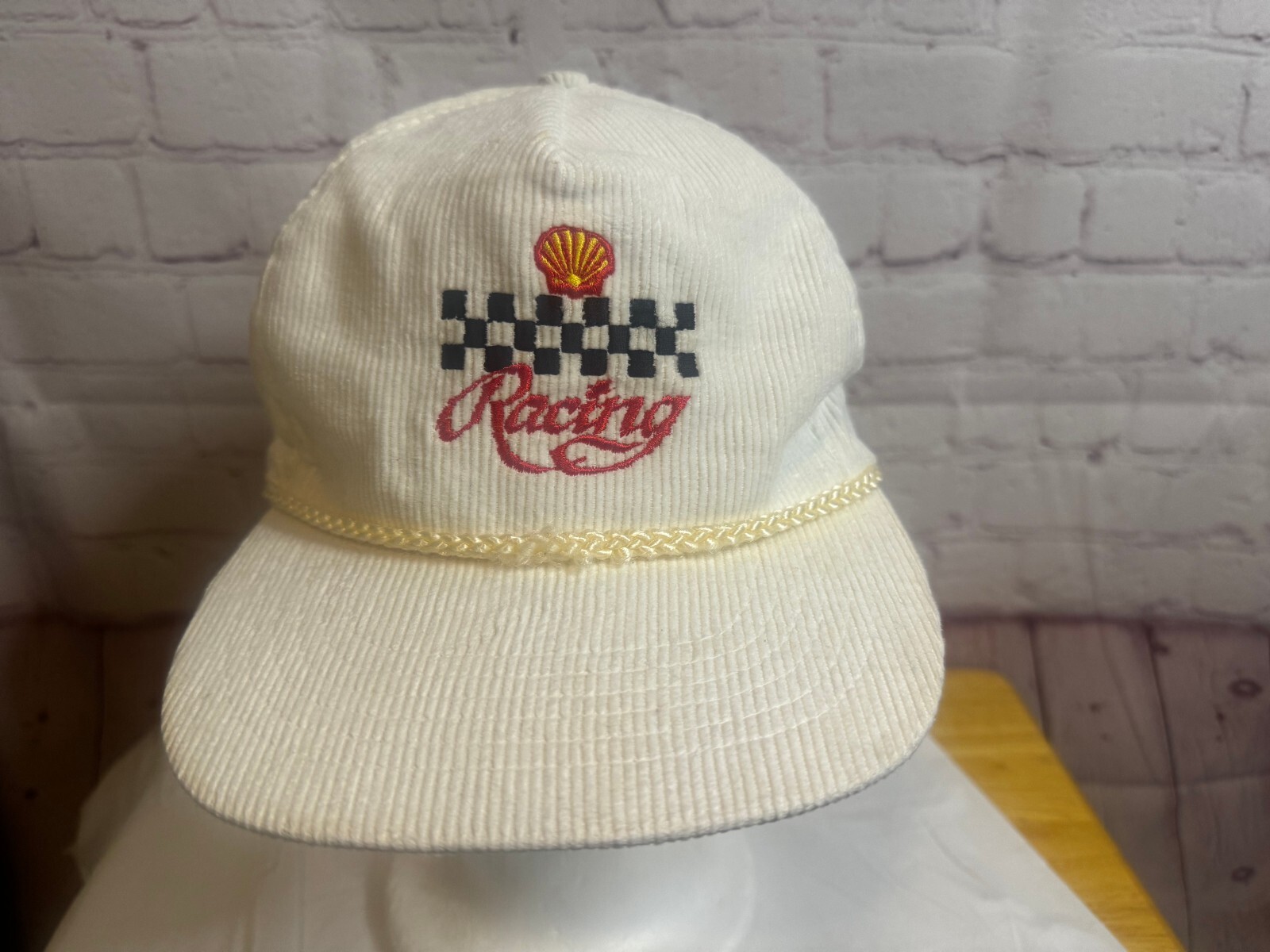 Shell Oil Racing Hoosier Penn Oil Co Vintage Snapback Hat Cap