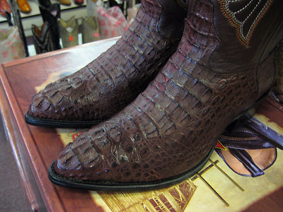 Pre-owned Los Altos Boots Los Altos Women Brown Genuine Crocodile Western Cowboy Boot (m) L311976