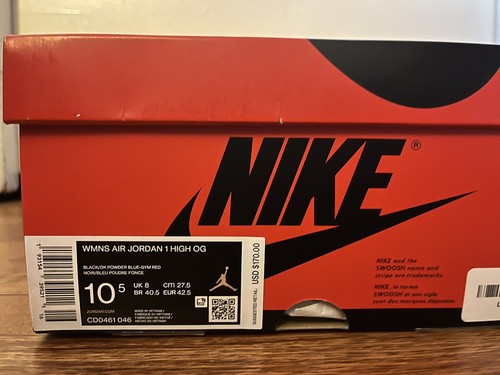 Pre-owned Jordan 1 High Og Unc To Chicago 2020 Size 9m In Multicolor