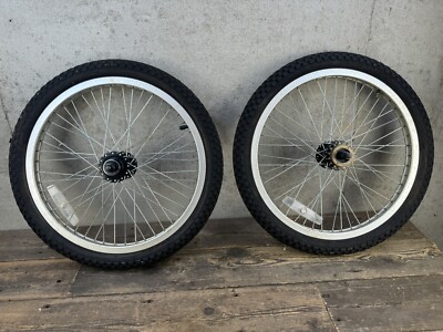 Mongoose Bmx Wheel And Tire Set 48 Spoke Old Mid School Vintage 20   3/8 
