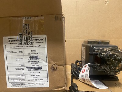Stenner S3V02AA301N Peristaltic Pump 17 GPD, 100 psi, Variable Speed