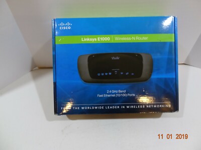 CISCO Linksys E1000 Wireless-N Router 802.11 B/G/N Wireless Broadband Router