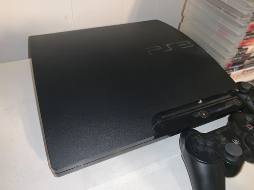 Sony Playstation 3 PS3 Slim CECH-2001A 120GB In Box + 12 Games & Controllers