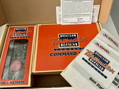 LIONEL TRANMASTER COMMAND SET w/ CAB-1 REMOTE and COMMAND BASE