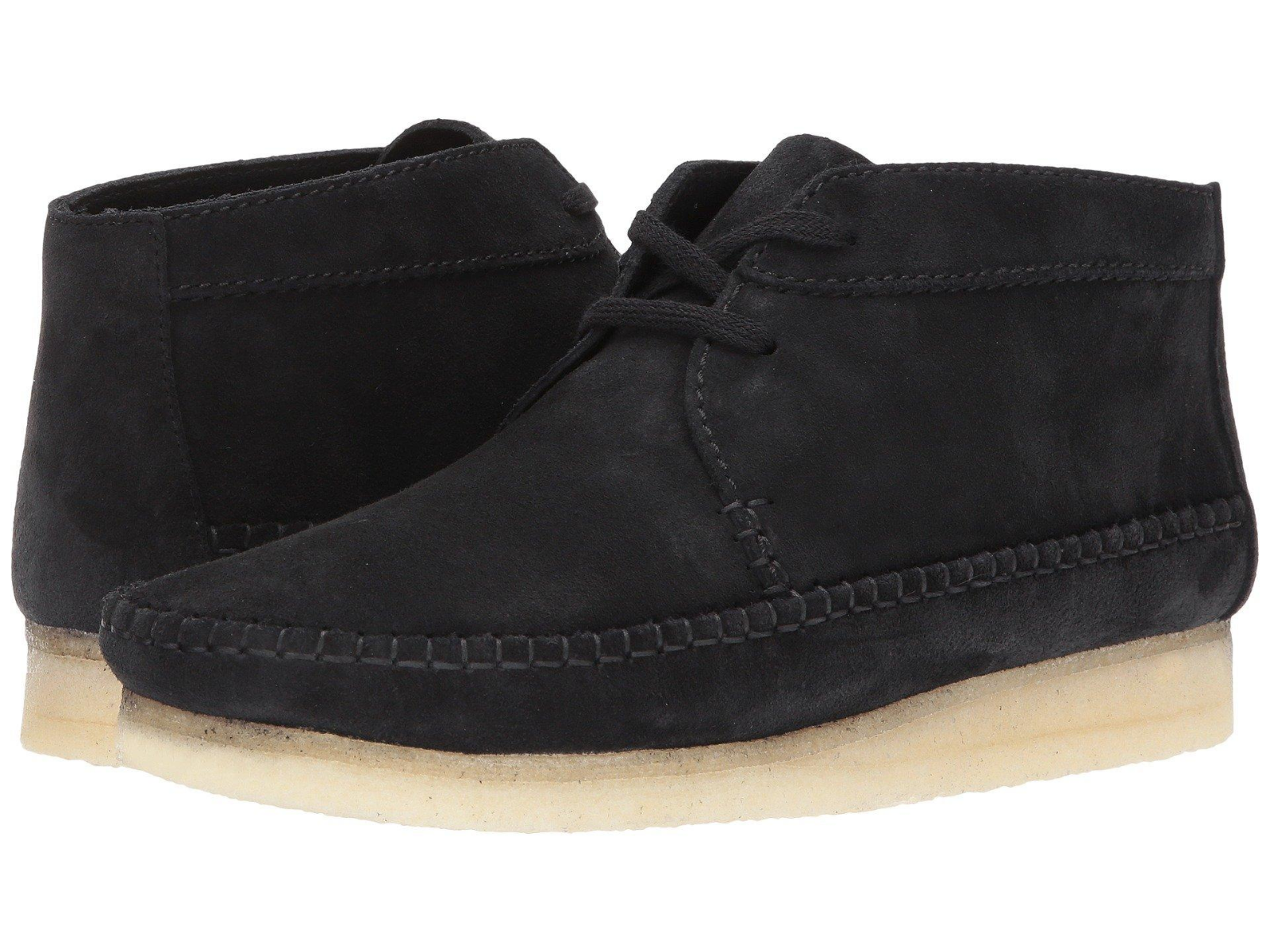clarks weaver boots cola suede