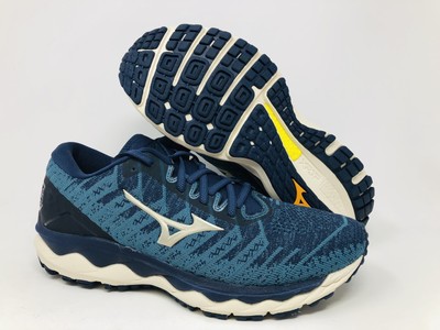 Мужские кроссовки Wave Sky 4 Waveknit Mizuno, цвет индиго Mood, 8,5 D(M) США