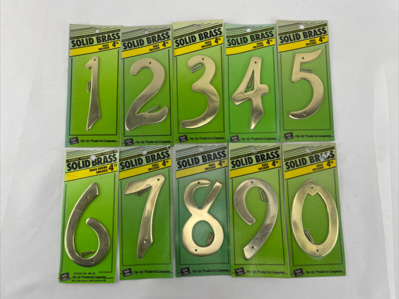 HY-KO Products BR-40 House Number Brass