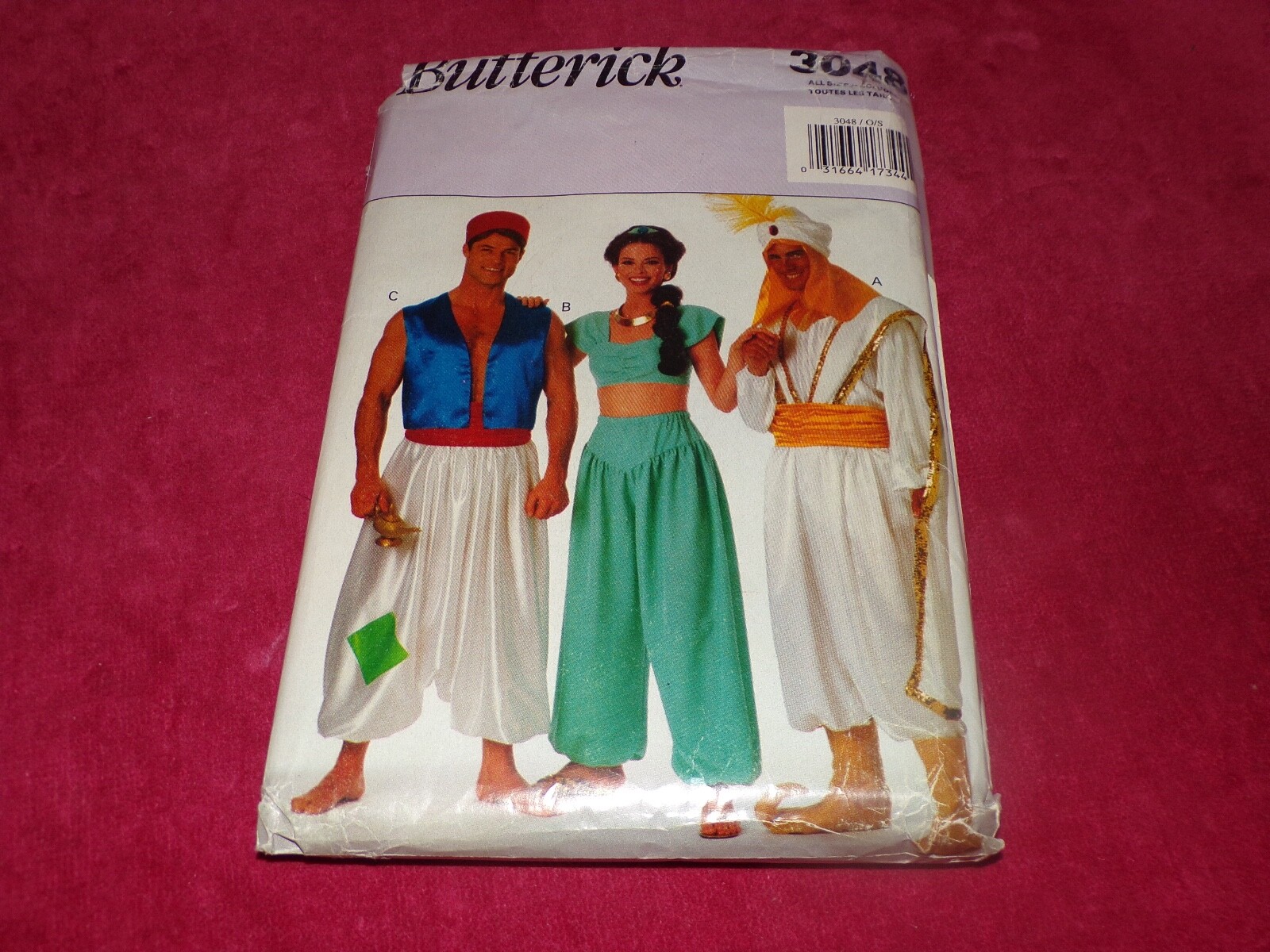 🦋 BUTTERICK #3048 - ADULT ALADDIAN - JASMINE - GENIE 🦋 BUTTERICK #3048 - ADULT ALADDIAN - JASMINE - GENIE