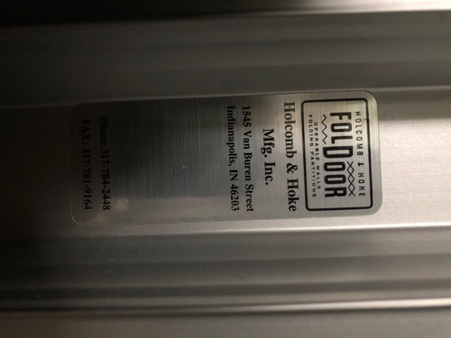 Foldoor Folding Wall W/ Ceiling Track - Room Divider