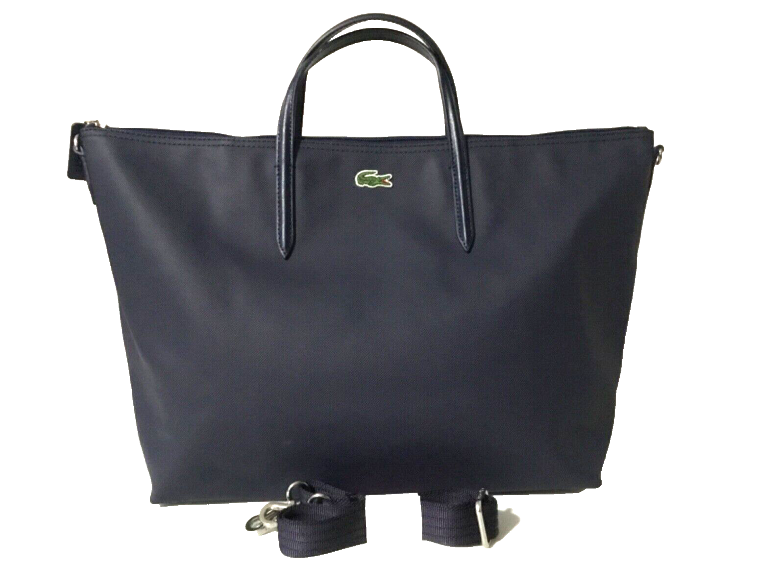 Lacoste Handbag with Strap Tote Bag Navy Blue Large | eBay