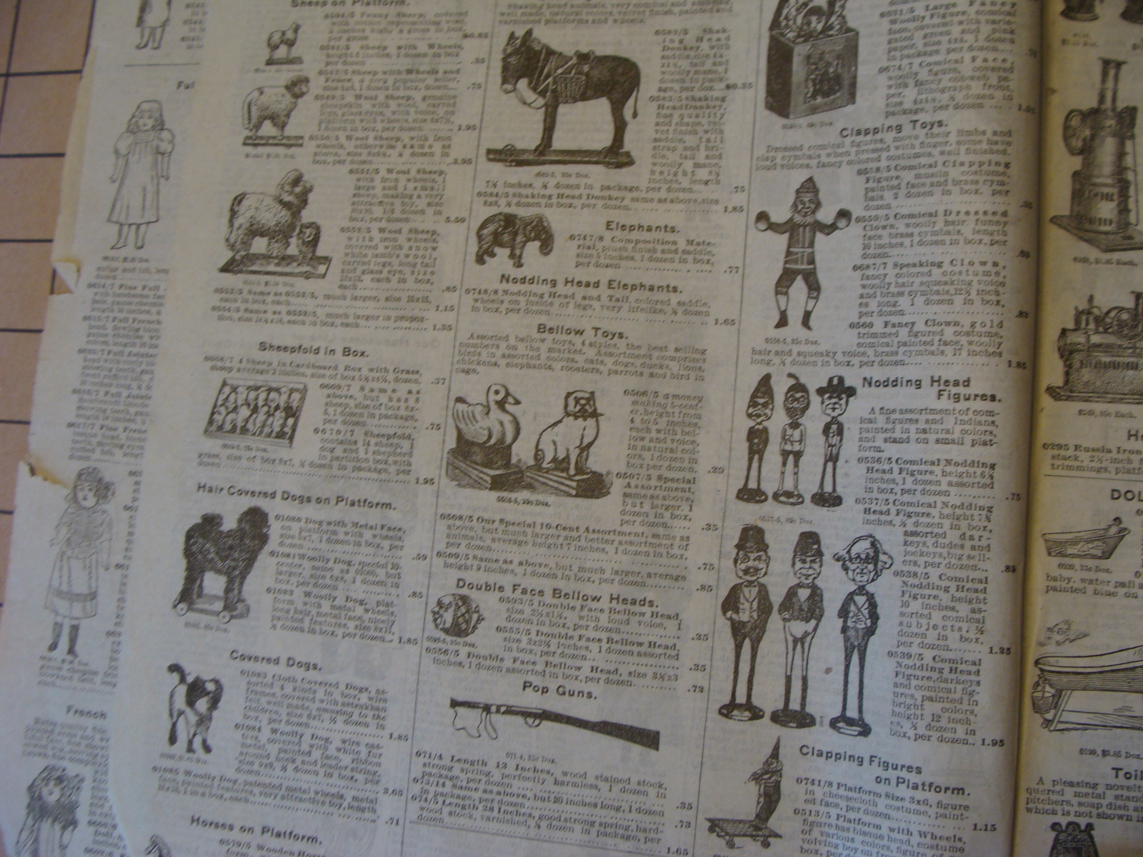 Original - 1901 BALTIMORE BARGAIN HOUSE catalog - missing cover