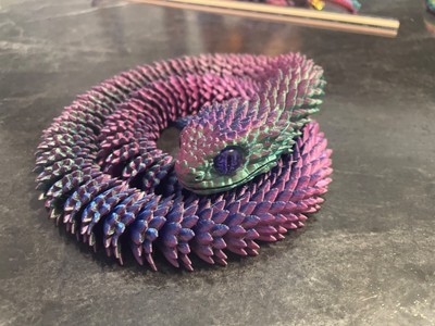 Lifelike 3D Printed Snake