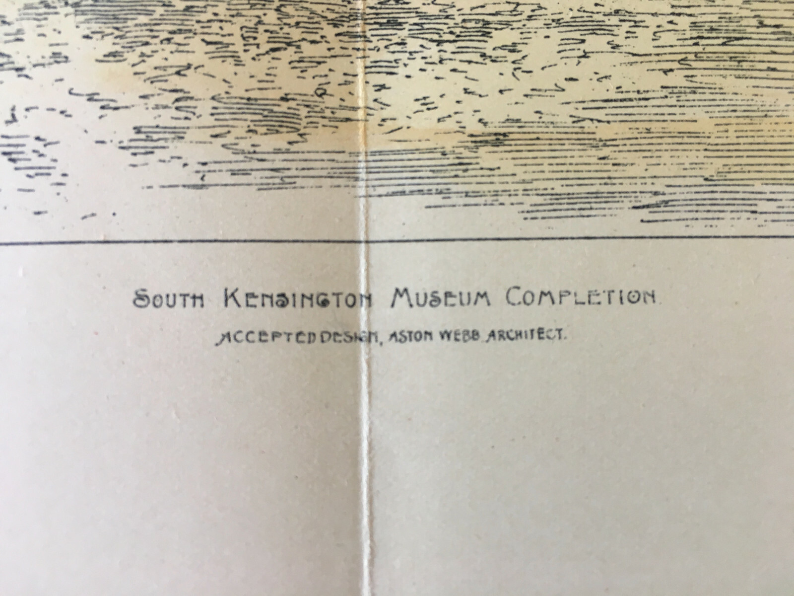 South Kensington Museum, London, UK, 1891, Aston Webb, Original Hand Colored