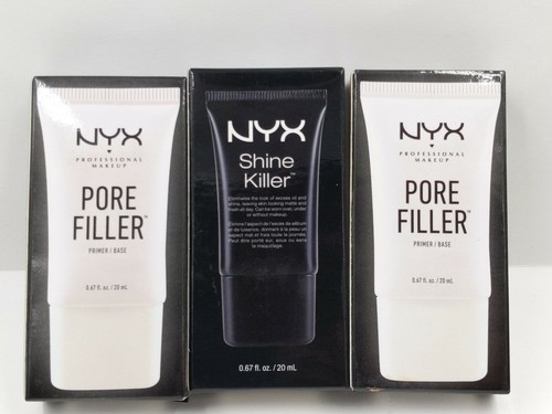 NYX Professional Makeup Pore Filler(2X) & Shine Killer (1X), 0.67 Ounce