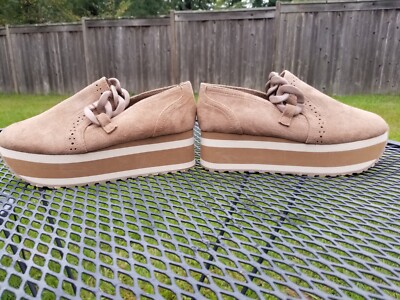Pierre Dumas Paloma-1 Women's Casual Platform Slip On Elevated Tan Sneaker 6M