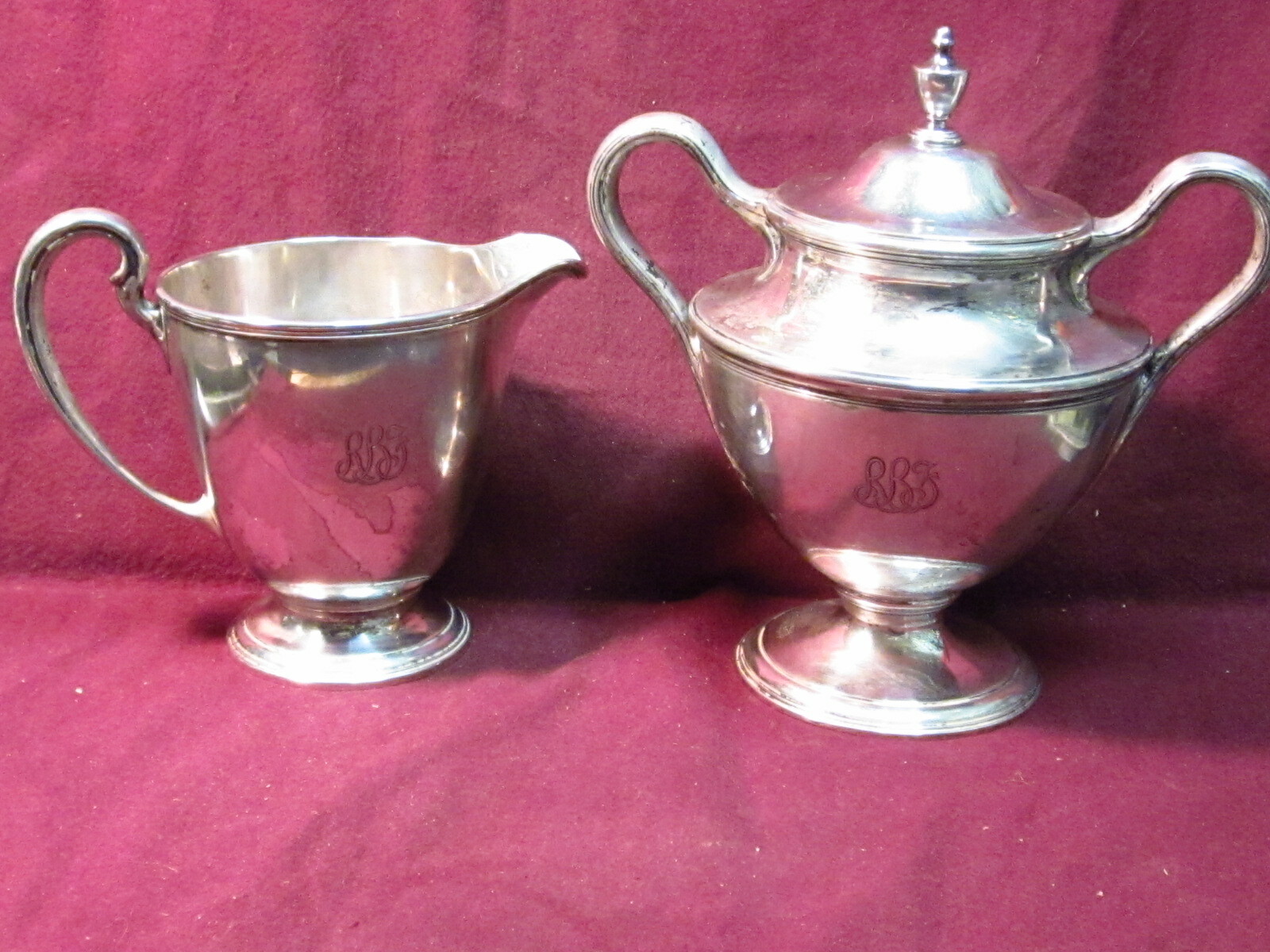 Tiffany & Co. Sterling 2Pc - CREAMER, SUGAR BOWL 20316-9302