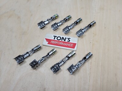 MSD 34605-8 Spark Plug Wire Terminal Set Straight Double Crimp Terminals Only