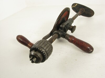 Mohawk Shelburne 1770884 Vtg Hand Crank Egg Beater 17'' 2 Speed Drill Chest Plate