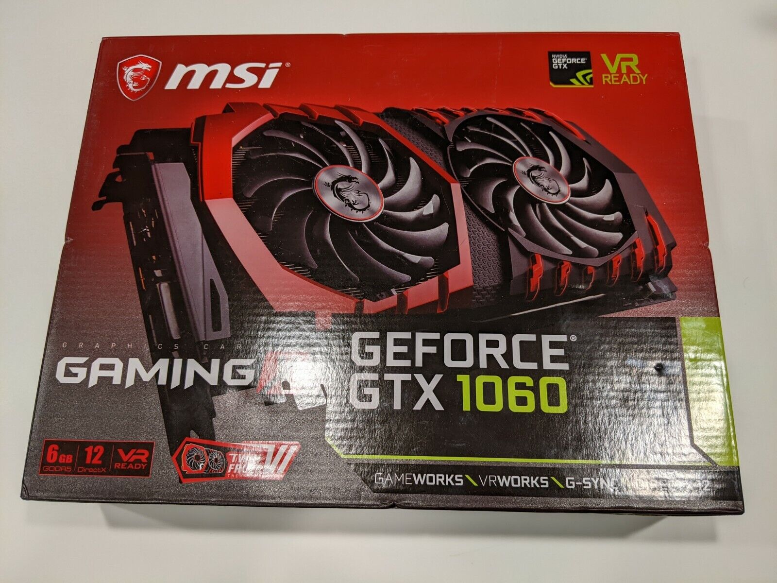 MSI GeForce GTX 1060 Gaming X 6GB GDDR5 Graphics Card (With MSI GeForce GTX 1060 Gaming X 6GB GDDR5 Graphics Card (With