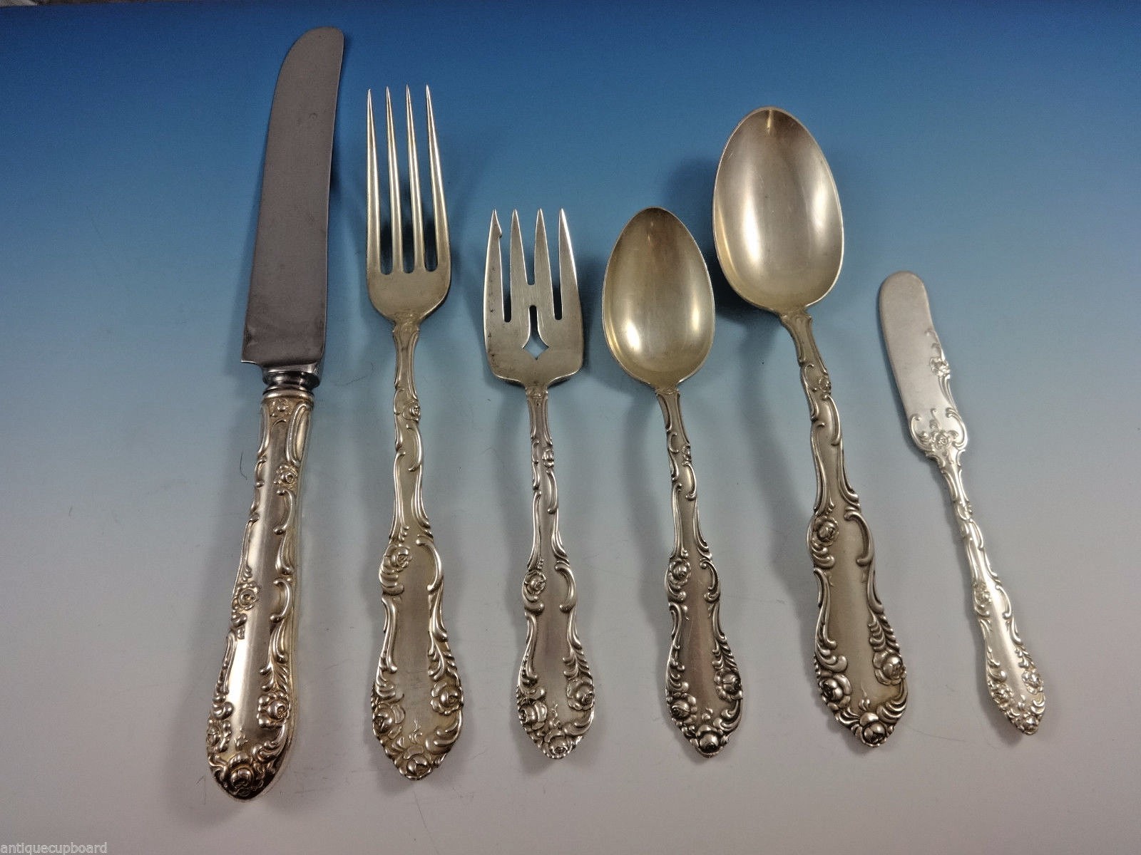 Old English by Towle Sterling Silver Flatware Set for 8 Service 48 Pcs