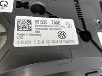 VW Golf VII 7 5G 17-20 TSI 1,5 110KW Kombiinstrument Tacho VW Golf VII 7 5G 17-20 22.11.2019 5G1920750D gebraucht Vorschau 6