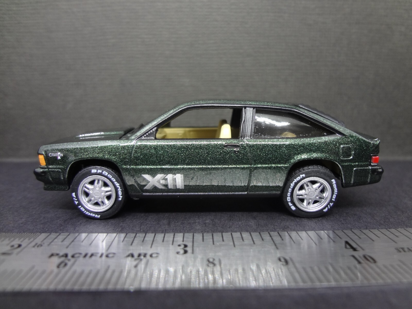 Johnny Lightning 1981 Chevy Citation X-11 dark green Loose 1 Johnny Lightning 1981 Chevy Citation X-11 dark green Loose 1