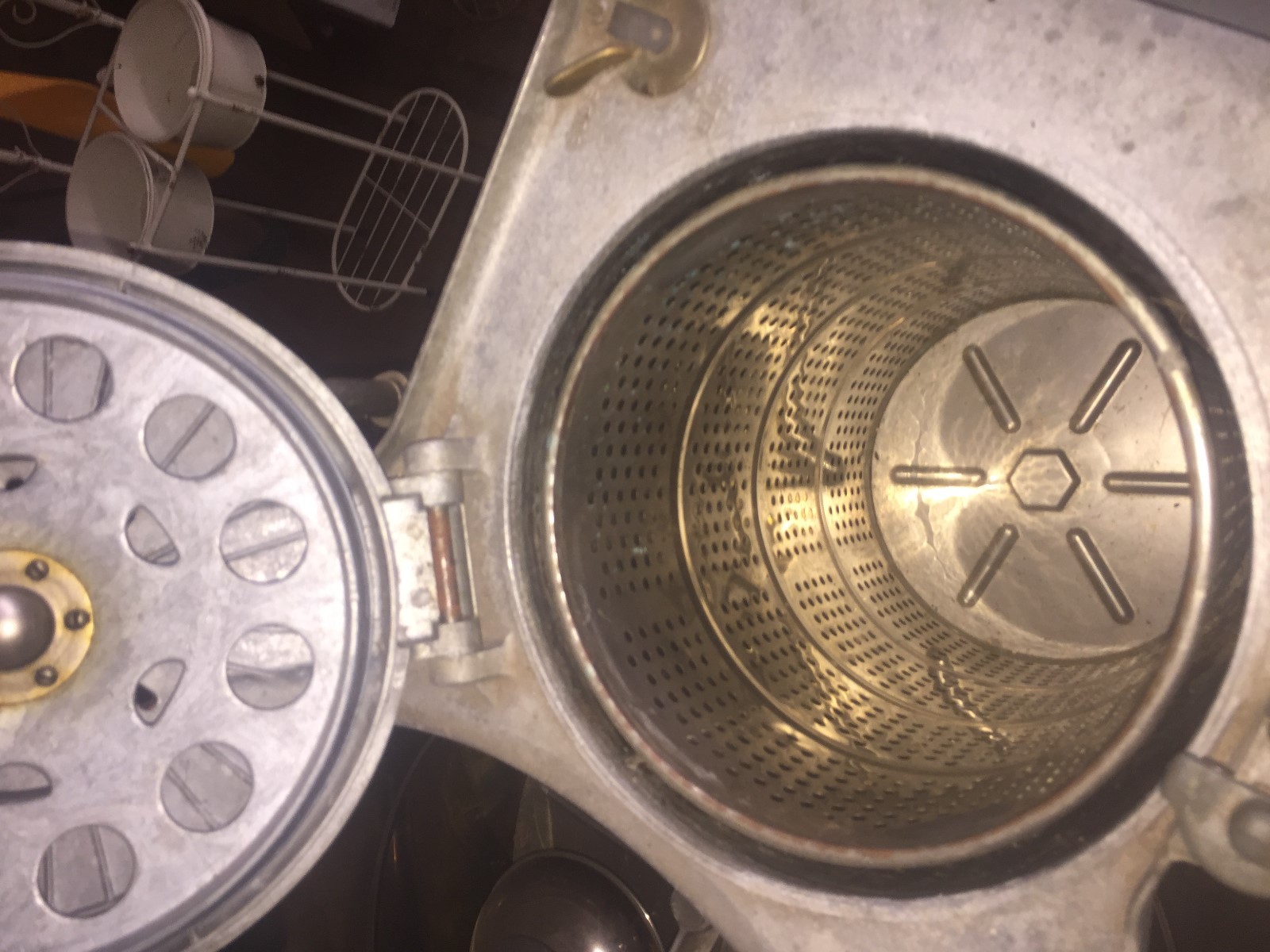 VINTAGE ANTIQUE EASY COPPER CHROME BRASS ELECTRIC WASHING MACHINE