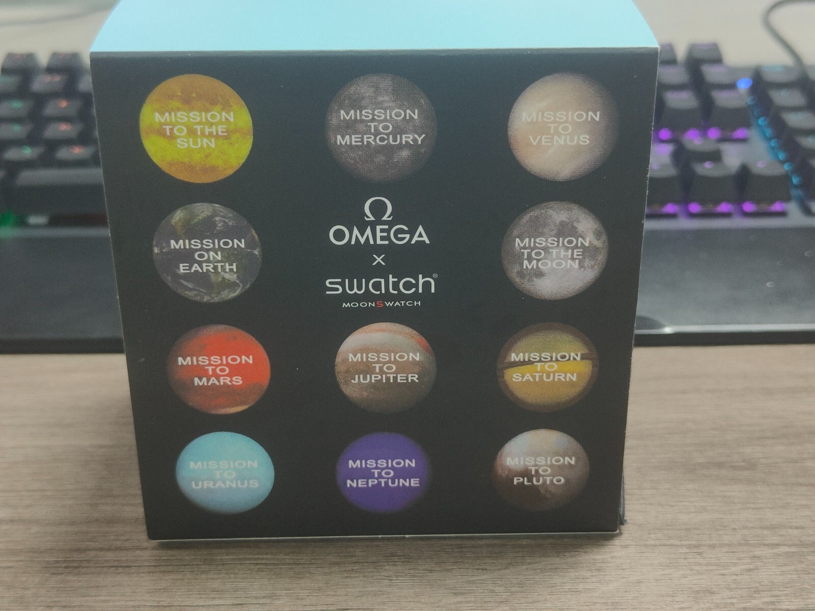 Pre-owned Swatch Omega  Collaboration Moon Mission To Uranus Watch Ceramic Quartz Men's I12