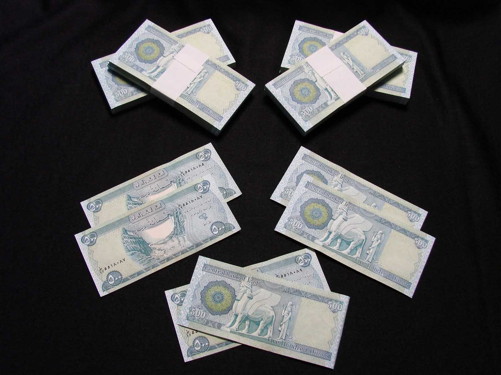 5000 New Iraqi Dinar 10 x 500 of UNCIRCULATED Banknotes!!