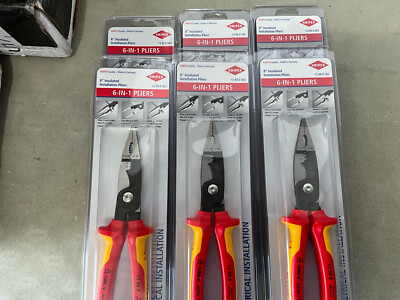 Knipex - 13 88 8 SBA Electrical Installation Pliers Red/Yellow - 1 pack