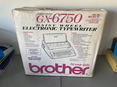 NEW SEALED Brother Correctronic GX-6750 Electronic Typewriter Damaged Box