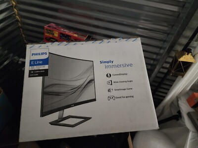 PHILIPS 32'' Super-Curved Full HD VA  Frameless Monitor (Black/Silver) 322E1C