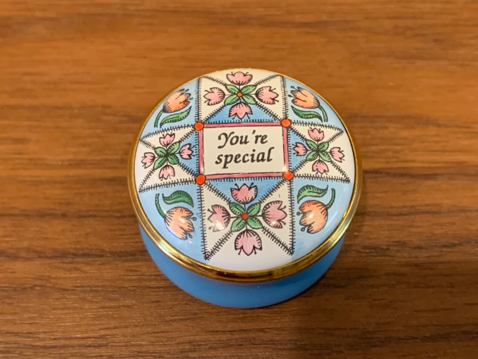 Halcyon Days Enamels Trinket Box England You're Special