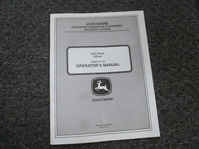 John deere z445 owners manual