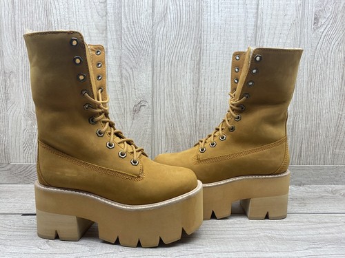 Pre-owned Nirvana Jeffreycampbell Boots  -sh Wheat Womens Size 5.5 In Brown